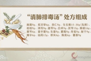 【清肺排毒汤】可用于治疗新型冠状病毒感染的肺炎轻型、普通型、重型患者