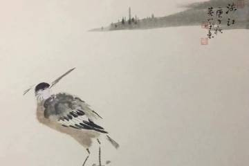 读他的画，仿佛走进一幅幅绝美的诗境