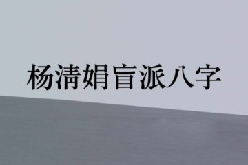 杨清娟 - 盲派命理在线培训视频