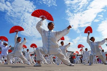 健身功 中华太极扇示范视频