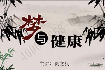 【徐文兵】梦与健康——国学养身大讲堂 12集视频